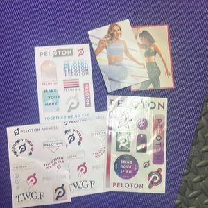 Bundle of Peloton cards and stickers